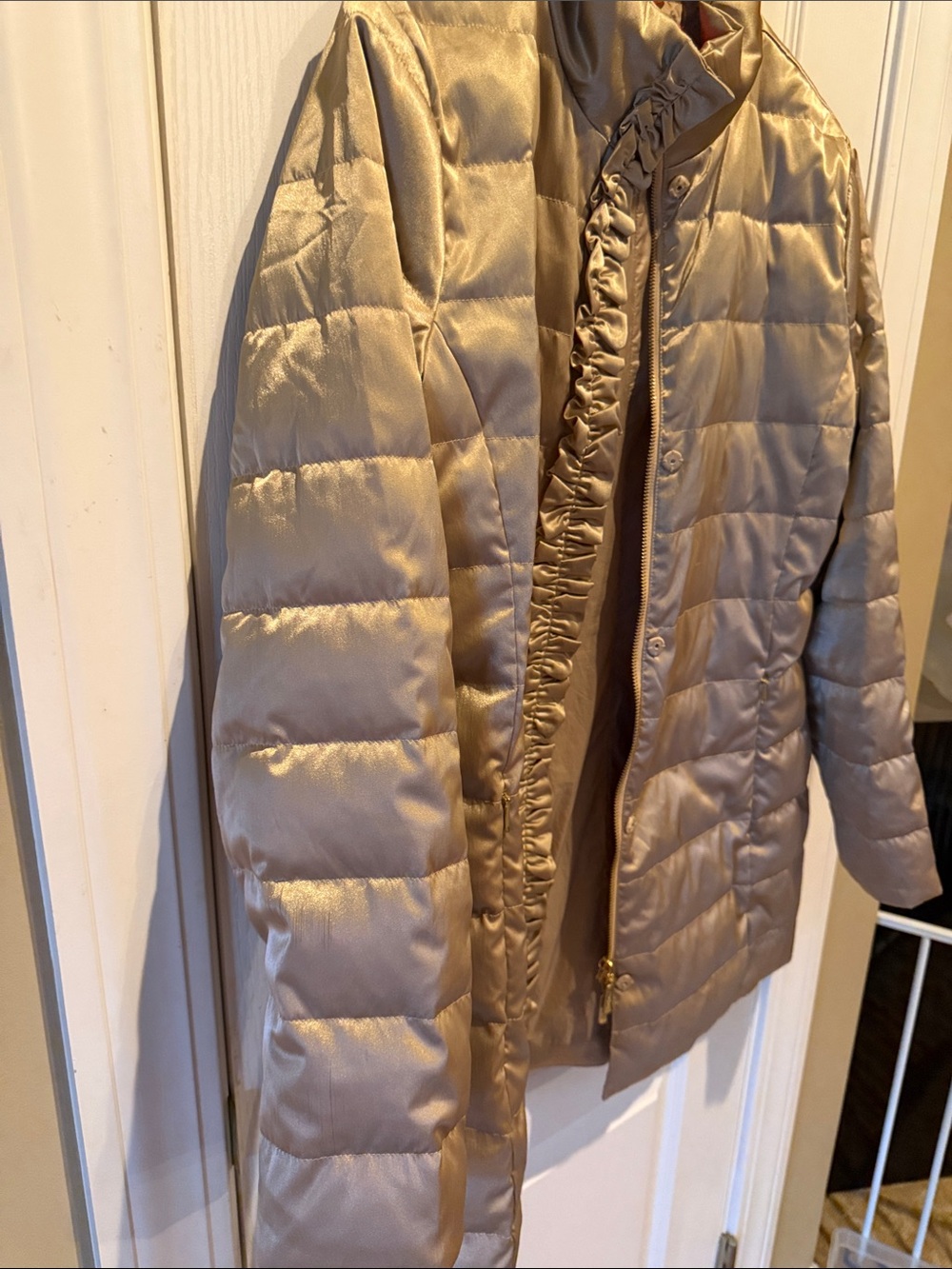 Lilly Pulitzer Jacket size 8 brushed metallic gold - Picture 7 of 7
